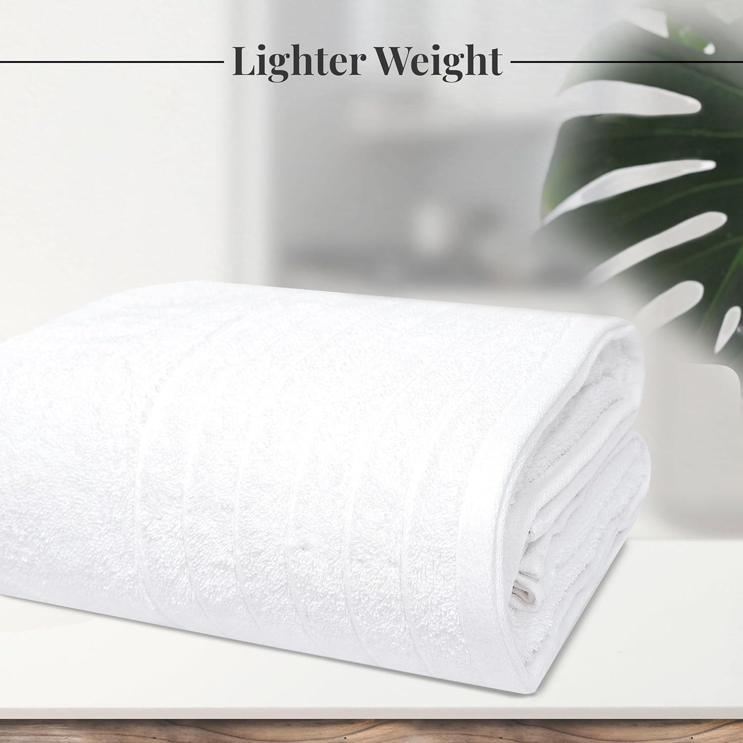imageTens Towels Pack of 1 Jumbo Bath Sheet 40 x 80 Inches Extra Large ampamp Light Weight Quicker to Dry 100 Cotton Super Soft ampamp Absorbent Perfect to Wrap Yourself in Dark GreyWhite
