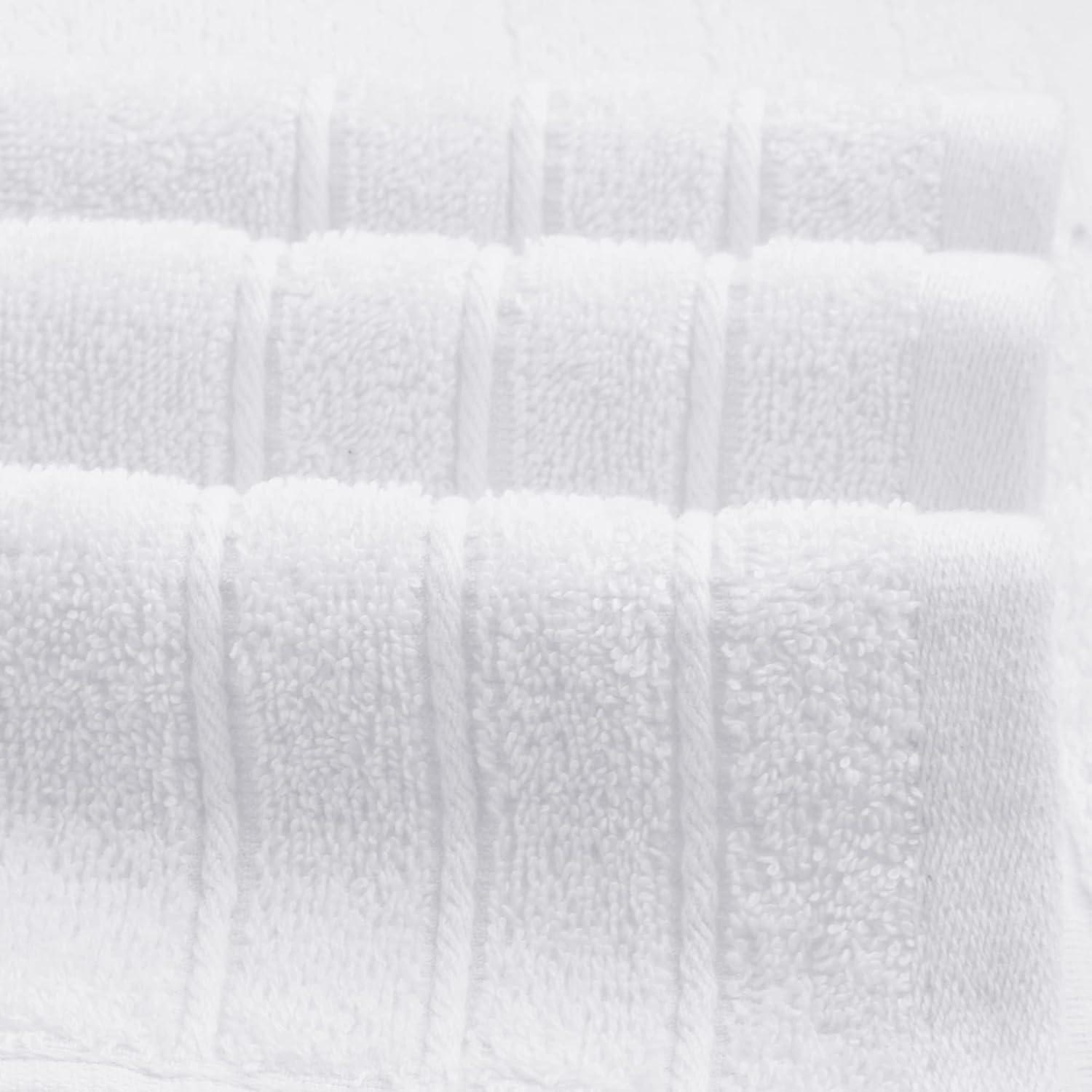 imageTens Towels Pack of 1 Jumbo Bath Sheet 40 x 80 Inches Extra Large ampamp Light Weight Quicker to Dry 100 Cotton Super Soft ampamp Absorbent Perfect to Wrap Yourself in Dark GreyWhite