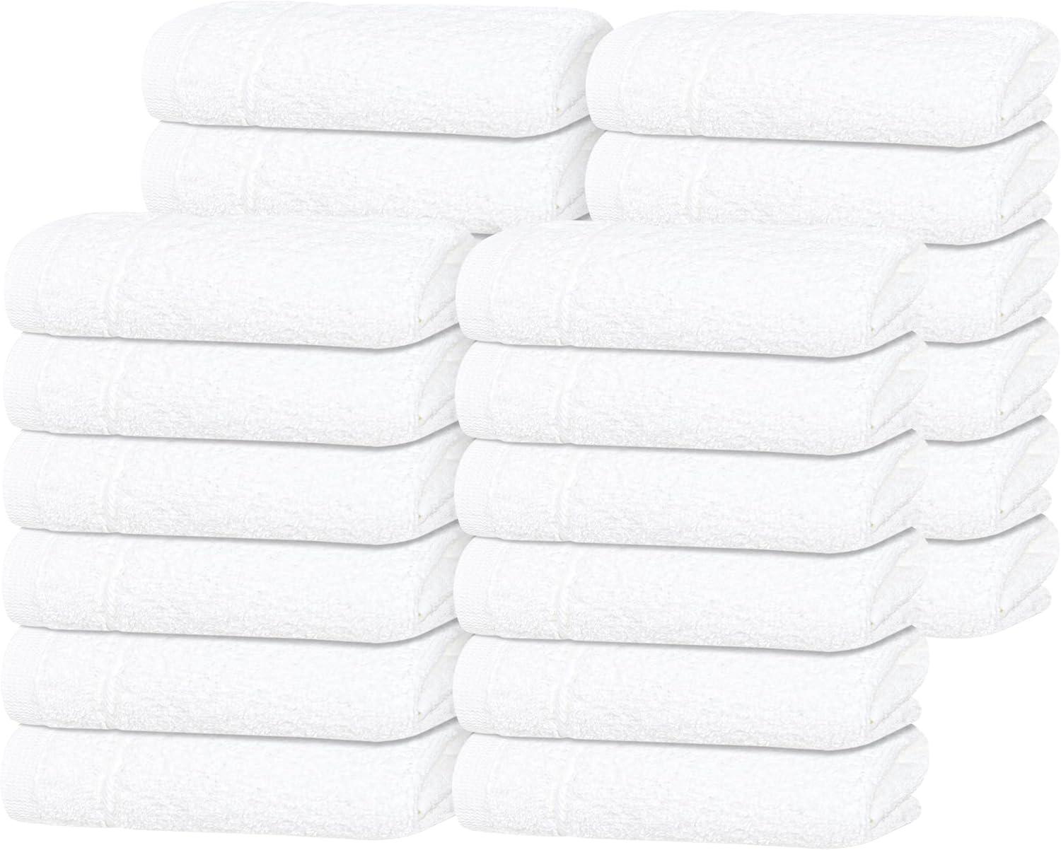 imageTens Towels Pack of 12 Washcloths 12 x 12 Inches Lighter Weight Quick to Dry Super Soft ampamp Absorbent Gentle Face Towels Hotel Quality Perfect for Bathroom Gym Spa Dark Grey 12 PackWhite