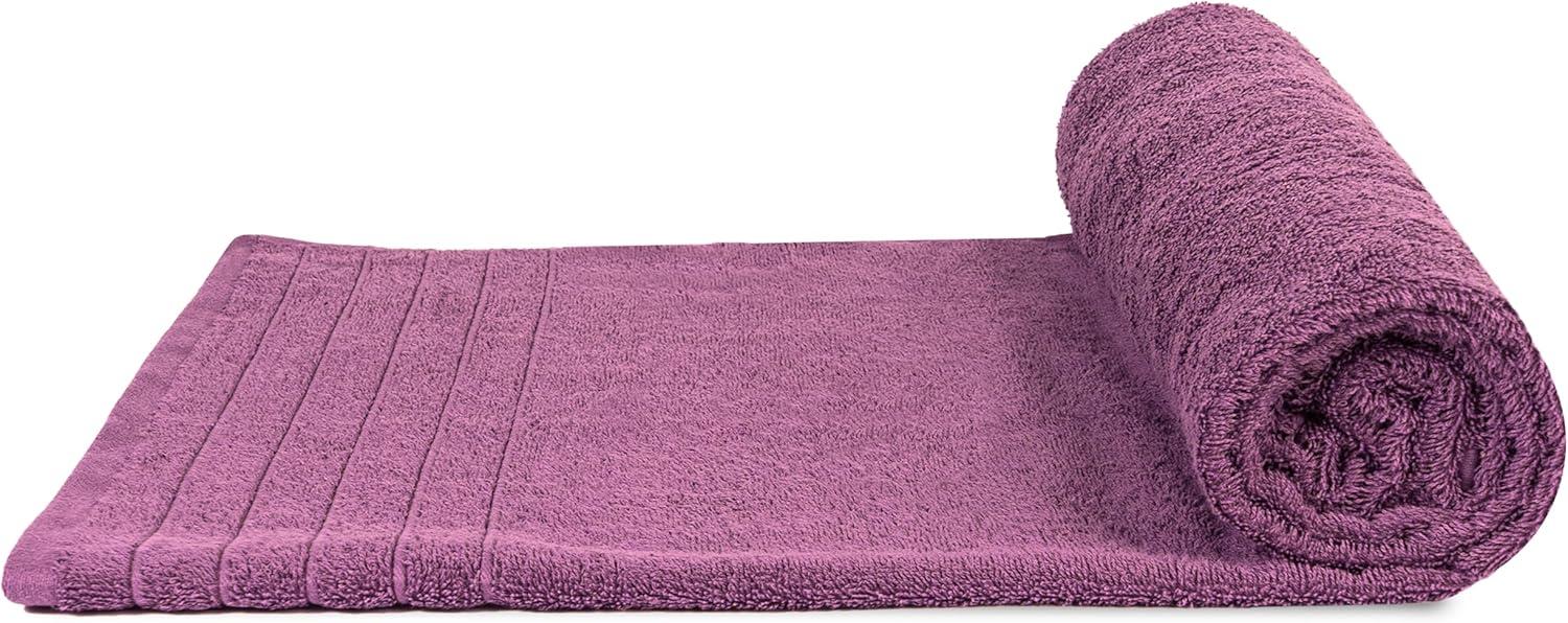 imageTens Towels Pack of 2 Extra Large Bath Sheets 35 x 70 Inches 100 Cotton Larger ampamp Lighter Weight Quicker to Dry Super Soft ampamp Absorbent Oversized Bath Towels Dark GreyPurple