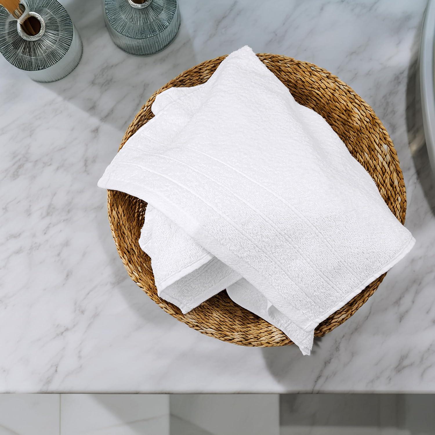 imageTens Towels Pack of 6 Hand Towels 100 Cotton Lighter Weight Quick to Dry 16 x 28 Inches Super Soft ampamp Absorbent Perfect for Bathroom ampamp Kitchen Dark GreyWhite