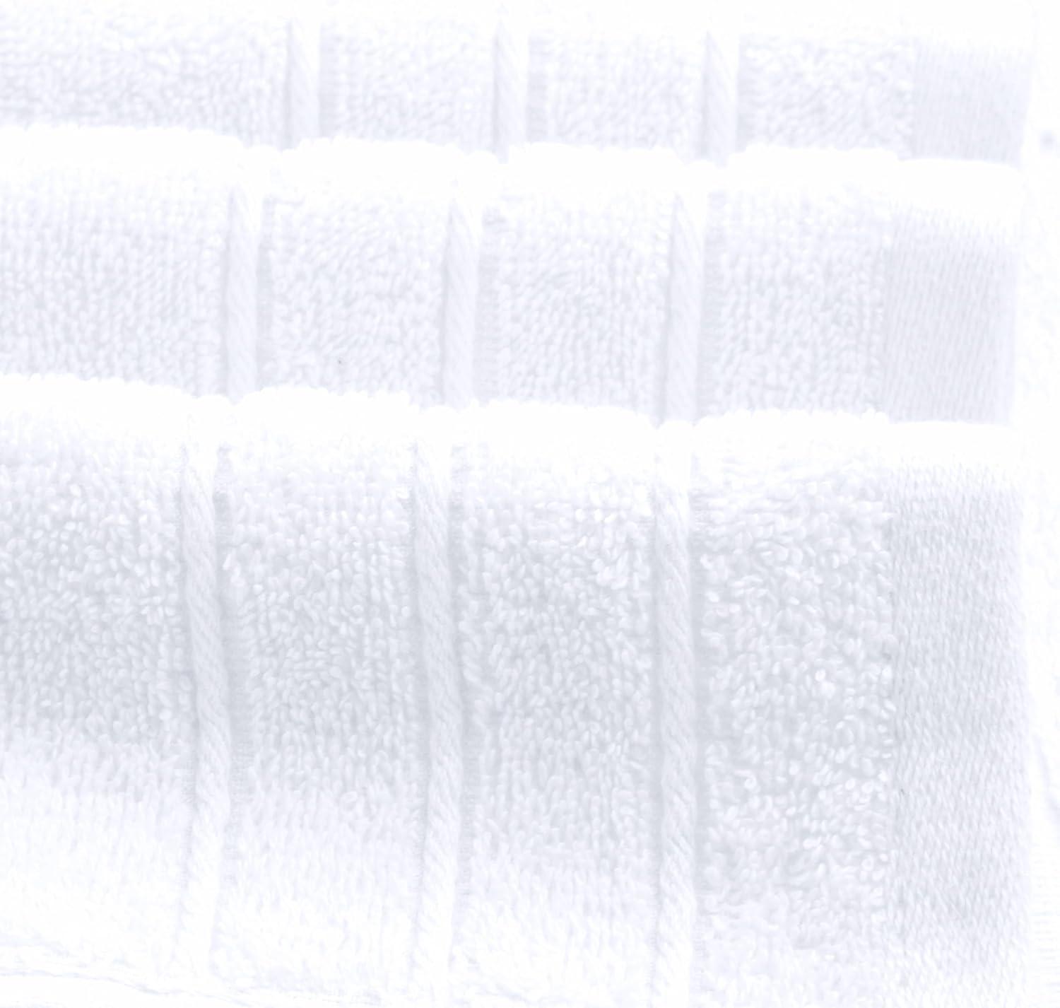 imageTens Towels Pack of 8 Towels Set 2 Extra Large Bath 2 Hand 4 Washcloths 100 Cotton Lighter Weight Quicker to Dry Super Absorbent Perfect for Bathroom BeigeWhite