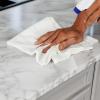Tens Towels 24 Pack Ribbed Weave White Barmop,100% Cotton, 16×19 inches, Super Absorbent Kitchen Bar Towels, Lighter Weight Cleaning Cloths, Perfect for Drying Dishes at Home and Restaurant(24)