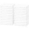 Tens Towels 24 Pack Ribbed Weave White Barmop,100% Cotton, 16×19 inches, Super Absorbent Kitchen Bar Towels, Lighter Weight Cleaning Cloths, Perfect for Drying Dishes at Home and Restaurant(24)