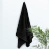 Tens Towels Pack of 1 Jumbo Bath Sheet 40 x 80 Inches, Extra Large & Light Weight, Quicker to Dry, 100% Cotton, Super Soft & Absorbent, Perfect to Wrap Yourself in, Dark Grey(Black)
