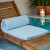 Tens Towels Pack of 1 Jumbo Bath Sheet 40 x 80 Inches, Extra Large & Light Weight, Quicker to Dry, 100% Cotton, Super Soft & Absorbent, Perfect to Wrap Yourself in, Dark Grey(Sky Blue)