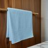Tens Towels Pack of 1 Jumbo Bath Sheet 40 x 80 Inches, Extra Large & Light Weight, Quicker to Dry, 100% Cotton, Super Soft & Absorbent, Perfect to Wrap Yourself in, Dark Grey(Sky Blue)