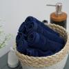Tens Towels Pack of 12 Washcloths, 12 x 12 Inches, Lighter Weight, Quick to Dry, Super Soft & Absorbent, Gentle Face Towels, Hotel Quality, Perfect for Bathroom, Gym, Spa (Dark Grey, 12 Pack)(Navy)