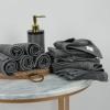 Tens Towels Pack of 12 Washcloths, 12 x 12 Inches, Lighter Weight, Quick to Dry, Super Soft & Absorbent, Gentle Face Towels, Hotel Quality, Perfect for Bathroom, Gym, Spa (Dark Grey, 12 Pack)(Dark Grey)