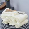 Tens Towels Pack of 12 Washcloths, 12 x 12 Inches, Lighter Weight, Quick to Dry, Super Soft & Absorbent, Gentle Face Towels, Hotel Quality, Perfect for Bathroom, Gym, Spa (Dark Grey, 12 Pack)(Ivory)