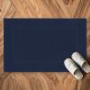 Tens Towels Pack of 2 Bath Mats 100% Cotton, 20 x 32 Inches, Super Absorbent, Hotel Quality Premium Floor Towels, Luxurious, Soft & Quick Dry, Not a Bathroom Rug, Dark Grey(Navy)