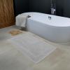Tens Towels Pack of 2 Bath Mats 100% Cotton, 20 x 32 Inches, Super Absorbent, Hotel Quality Premium Floor Towels, Luxurious, Soft & Quick Dry, Not a Bathroom Rug, Dark Grey(Cool Grey)