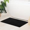 Tens Towels Pack of 2 Bath Mats 100% Cotton, 20 x 32 Inches, Super Absorbent, Hotel Quality Premium Floor Towels, Luxurious, Soft & Quick Dry, Not a Bathroom Rug, Dark Grey(Black)