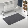 Tens Towels Pack of 2 Bath Mats 100% Cotton, 20 x 32 Inches, Super Absorbent, Hotel Quality Premium Floor Towels, Luxurious, Soft & Quick Dry, Not a Bathroom Rug, Dark Grey(Dark Grey)