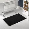 Tens Towels Pack of 2 Bath Mats 100% Cotton, 20 x 32 Inches, Super Absorbent, Hotel Quality Premium Floor Towels, Luxurious, Soft & Quick Dry, Not a Bathroom Rug, Dark Grey(Black)