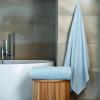 Tens Towels Pack of 2 Extra Large Bath Sheets 35 x 70 Inches, 100% Cotton, Larger & Lighter Weight, Quicker to Dry, Super Soft & Absorbent, Oversized Bath Towels, Dark Grey(Sky Blue)