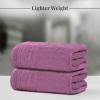 Tens Towels Pack of 2 Extra Large Bath Sheets 35 x 70 Inches, 100% Cotton, Larger & Lighter Weight, Quicker to Dry, Super Soft & Absorbent, Oversized Bath Towels, Dark Grey(Purple)