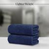Tens Towels Pack of 2 Extra Large Bath Sheets 35 x 70 Inches, 100% Cotton, Larger & Lighter Weight, Quicker to Dry, Super Soft & Absorbent, Oversized Bath Towels, Dark Grey(Navy)