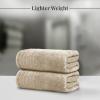 Tens Towels Pack of 2 Extra Large Bath Sheets 35 x 70 Inches, 100% Cotton, Larger & Lighter Weight, Quicker to Dry, Super Soft & Absorbent, Oversized Bath Towels, Dark Grey(Beige)