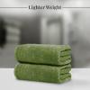Tens Towels Pack of 2 Extra Large Bath Sheets 35 x 70 Inches, 100% Cotton, Larger & Lighter Weight, Quicker to Dry, Super Soft & Absorbent, Oversized Bath Towels, Dark Grey(Green)