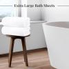 Tens Towels Pack of 2 Extra Large Bath Sheets 35 x 70 Inches, 100% Cotton, Larger & Lighter Weight, Quicker to Dry, Super Soft & Absorbent, Oversized Bath Towels, Dark Grey(White)