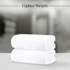 Tens Towels Pack of 2 Extra Large Bath Sheets 35 x 70 Inches, 100% Cotton, Larger & Lighter Weight, Quicker to Dry, Super Soft & Absorbent, Oversized Bath Towels, Dark Grey(White)