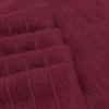 Tens Towels Pack of 2 Extra Large Bath Sheets 35 x 70 Inches, 100% Cotton, Larger & Lighter Weight, Quicker to Dry, Super Soft & Absorbent, Oversized Bath Towels, Dark Grey(Burgundy)