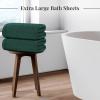 Tens Towels Pack of 2 Extra Large Bath Sheets 35 x 70 Inches, 100% Cotton, Larger & Lighter Weight, Quicker to Dry, Super Soft & Absorbent, Oversized Bath Towels, Dark Grey(Hunter Green)