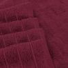 Tens Towels Pack of 4 Extra Large Bath Towels 30 x 60 Inches, 100% Cotton, Larger & Lighter Weight, Quicker to Dry, Super Soft and Absorbent, Perfect for Bathroom, Dark Grey(Burgundy)