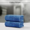 Tens Towels Pack of 4 Extra Large Bath Towels 30 x 60 Inches, 100% Cotton, Larger & Lighter Weight, Quicker to Dry, Super Soft and Absorbent, Perfect for Bathroom, Dark Grey(Blue)