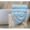 Tens Towels Pack of 4 Extra Large Bath Towels 30 x 60 Inches, 100% Cotton, Larger & Lighter Weight, Quicker to Dry, Super Soft and Absorbent, Perfect for Bathroom, Dark Grey(Sky Blue)