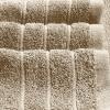 Tens Towels Pack of 4 Extra Large Bath Towels 30 x 60 Inches, 100% Cotton, Larger & Lighter Weight, Quicker to Dry, Super Soft and Absorbent, Perfect for Bathroom, Dark Grey(Beige)
