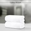 Tens Towels Pack of 4 Extra Large Bath Towels 30 x 60 Inches, 100% Cotton, Larger & Lighter Weight, Quicker to Dry, Super Soft and Absorbent, Perfect for Bathroom, Dark Grey(White)