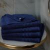 Tens Towels Pack of 4 Soft Bath Towels, 100% Cotton, 27 x 54 Inches, Lightweight & Quick-Dry, Ideal for Daily Bathroom Use, Practical & Comfortable, Navy(Navy)