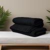 Tens Towels Pack of 4 Soft Bath Towels, 100% Cotton, 27 x 54 Inches, Lightweight & Quick-Dry, Ideal for Daily Bathroom Use, Practical & Comfortable, Navy(Black)
