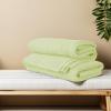 Tens Towels Pack of 4 Soft Bath Towels, 100% Cotton, 27 x 54 Inches, Lightweight & Quick-Dry, Ideal for Daily Bathroom Use, Practical & Comfortable, Navy(Light Green)