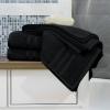 Tens Towels Pack of 4 Soft Bath Towels, 100% Cotton, 27 x 54 Inches, Lightweight & Quick-Dry, Ideal for Daily Bathroom Use, Practical & Comfortable, Navy(Black)