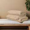 Tens Towels Pack of 4 Soft Bath Towels, 100% Cotton, 27 x 54 Inches, Lightweight & Quick-Dry, Ideal for Daily Bathroom Use, Practical & Comfortable, Navy(Beige)
