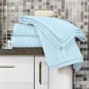 Tens Towels Pack of 4 Soft Bath Towels, 100% Cotton, 27 x 54 Inches, Lightweight & Quick-Dry, Ideal for Daily Bathroom Use, Practical & Comfortable, Navy(Sky Blue)