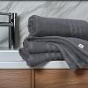 Tens Towels Pack of 4 Soft Bath Towels, 100% Cotton, 27 x 54 Inches, Lightweight & Quick-Dry, Ideal for Daily Bathroom Use, Practical & Comfortable, Dark Grey