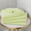 Tens Towels Pack of 4 Soft Bath Towels, 100% Cotton, 27 x 54 Inches, Lightweight & Quick-Dry, Ideal for Daily Bathroom Use, Practical & Comfortable, Navy(Light Green)