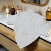 Tens Towels Pack of 4 Soft Bath Towels, 100% Cotton, 27 x 54 Inches, Lightweight & Quick-Dry, Ideal for Daily Bathroom Use, Practical & Comfortable, Navy(White)