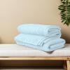 Tens Towels Pack of 4 Soft Bath Towels, 100% Cotton, 27 x 54 Inches, Lightweight & Quick-Dry, Ideal for Daily Bathroom Use, Practical & Comfortable, Navy(Sky Blue)