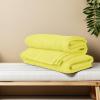 Tens Towels Pack of 4 Soft Bath Towels, 100% Cotton, 27 x 54 Inches, Lightweight & Quick-Dry, Ideal for Daily Bathroom Use, Practical & Comfortable, Navy(Yellow)