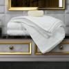 Tens Towels Pack of 4 Soft Bath Towels, 100% Cotton, 27 x 54 Inches, Lightweight & Quick-Dry, Ideal for Daily Bathroom Use, Practical & Comfortable, Navy(White)
