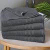 Tens Towels Pack of 4 Soft Bath Towels, 100% Cotton, 27 x 54 Inches, Lightweight & Quick-Dry, Ideal for Daily Bathroom Use, Practical & Comfortable, Navy(Dark Grey)