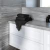 Tens Towels Pack of 6 Hand Towels, 100% Cotton, Lighter Weight, Quick to Dry, 16 x 28 Inches, Super Soft & Absorbent, Perfect for Bathroom & Kitchen, Dark Grey(Black)