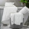 Tens Towels Pack of 8 Popcorn Textured Luxury Towels Set, 2 Extra Large Bath, 2 Hand, 4 Washcloths, 100% Cotton, Plush Hotel Quality, Super Absorbent, Perfect for Your Bathroom, Hunter Green(White)