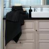 Tens Towels Pack of 8 Popcorn Textured Luxury Towels Set, 2 Extra Large Bath, 2 Hand, 4 Washcloths, 100% Cotton, Plush Hotel Quality, Super Absorbent, Perfect for Your Bathroom, Hunter Green(Black)