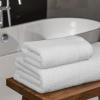 Tens Towels Pack of 8 Popcorn Textured Luxury Towels Set, 2 Extra Large Bath, 2 Hand, 4 Washcloths, 100% Cotton, Plush Hotel Quality, Super Absorbent, Perfect for Your Bathroom, Hunter Green(White)